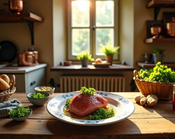 Tête de veau à la sauce gribiche façon grand-mère : redécouvrez cette recette traditionnelle