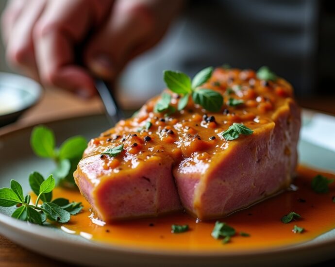 Saveurs champêtres réinventées : la tête de veau sublimée par une sauce gribiche revisitée